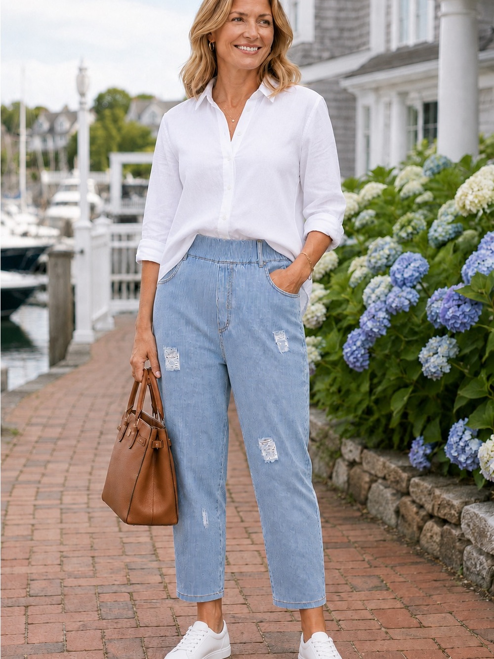 Jaded Gypsy Boho Distressed Pants S Artsy Coastal Grandma Core